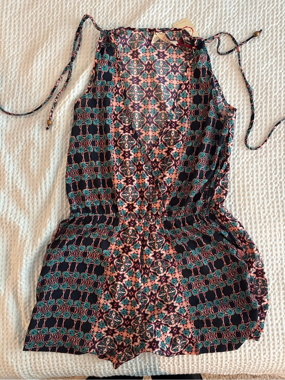 Raga plunge neckline romper
